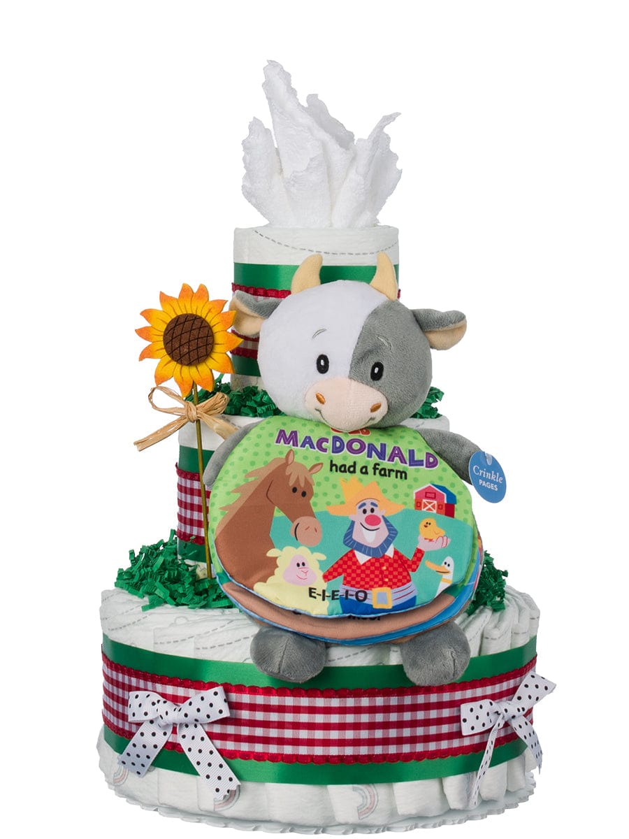Lil' Baby Cakes Old MacDonald Had a Farm Baby Diaper Cake