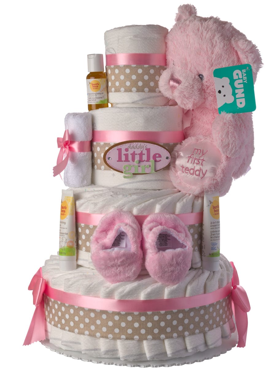 Lil' Baby Cakes Daddy's Little Girl 4 Tier Diaper Cake