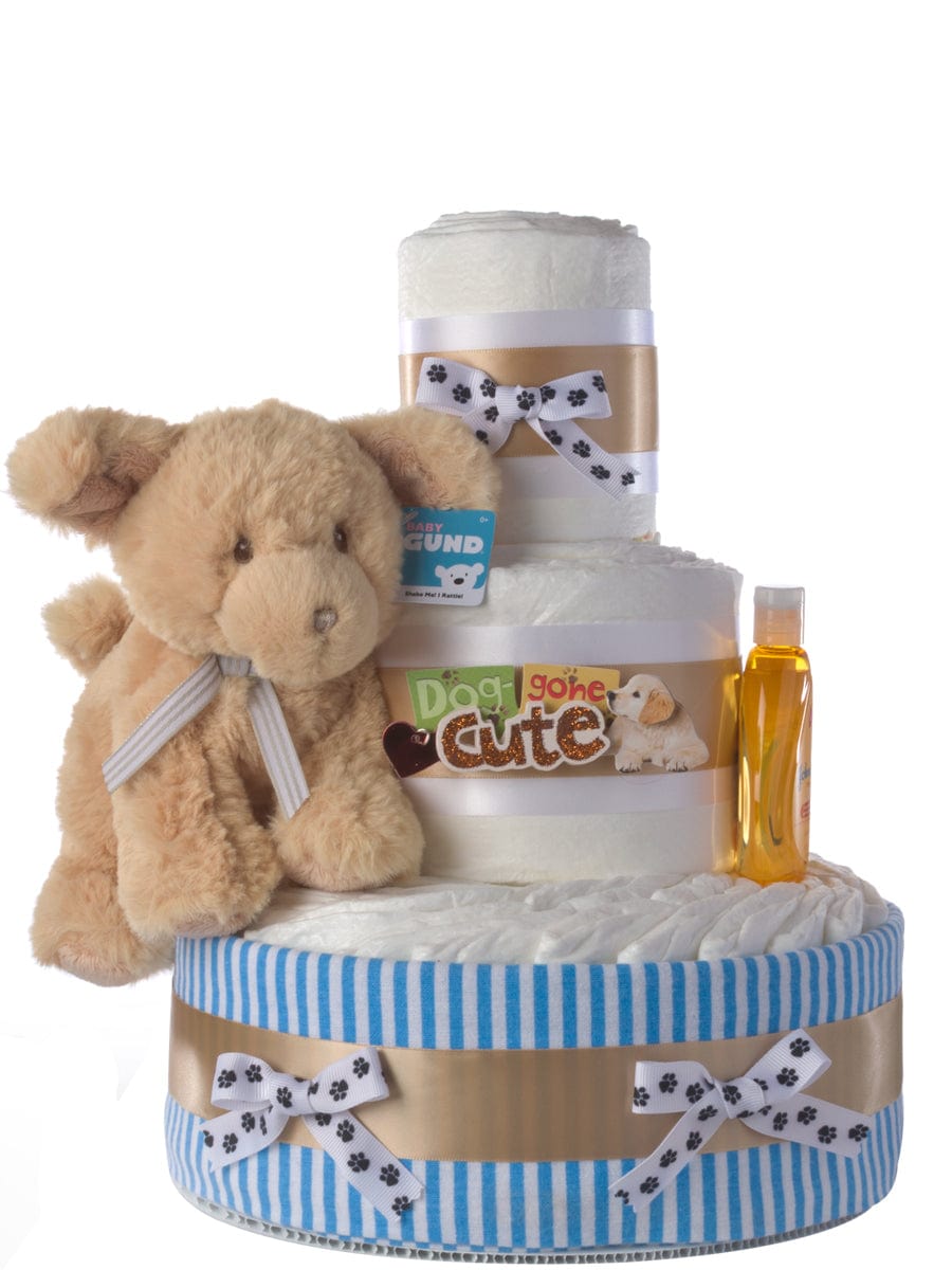 Lil' Baby Cakes Dog Gone Cute Diaper Cake