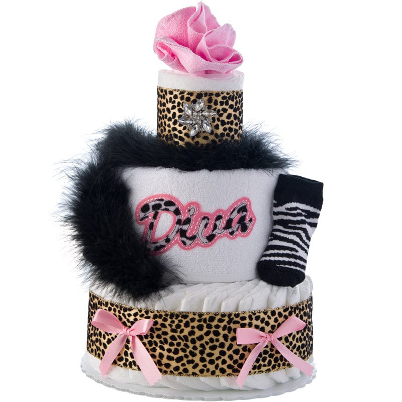 Lil' Baby Cakes Lil' Diva 3 Tier Diaper Cake