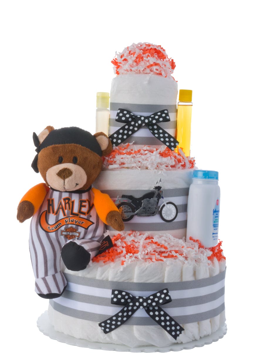 Lil' Baby Cakes Lil' Harley Rider Diaper Cake for Boys