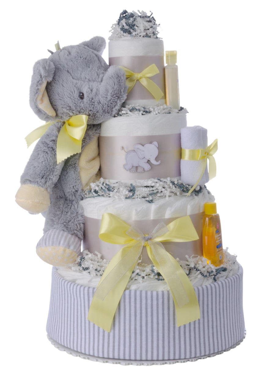 Lil' Baby Cakes Lil' Peanut Neutral Diaper Cake