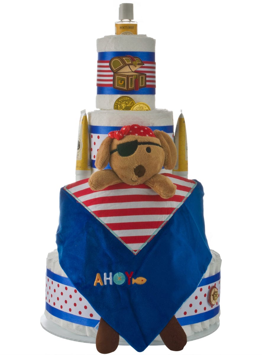 Lil' Baby Cakes Lil Pirate 4 Tier Diaper Cake