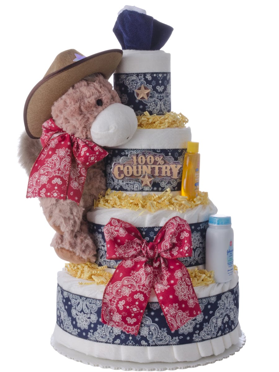 Lil' Baby Cakes Lil' Western Cowboy Diaper Cake