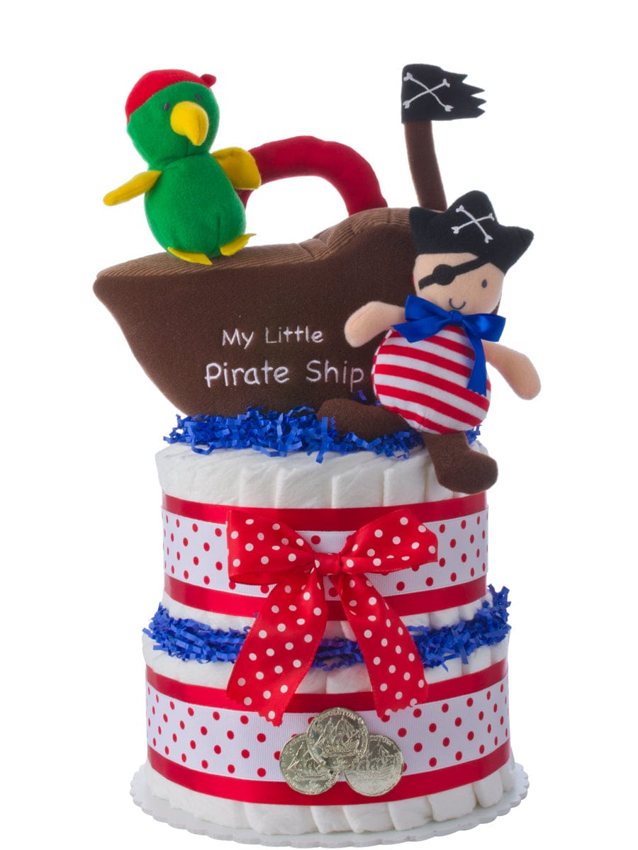 Lil' Baby Cakes My Lil' Pirate Diaper Cake for Boys