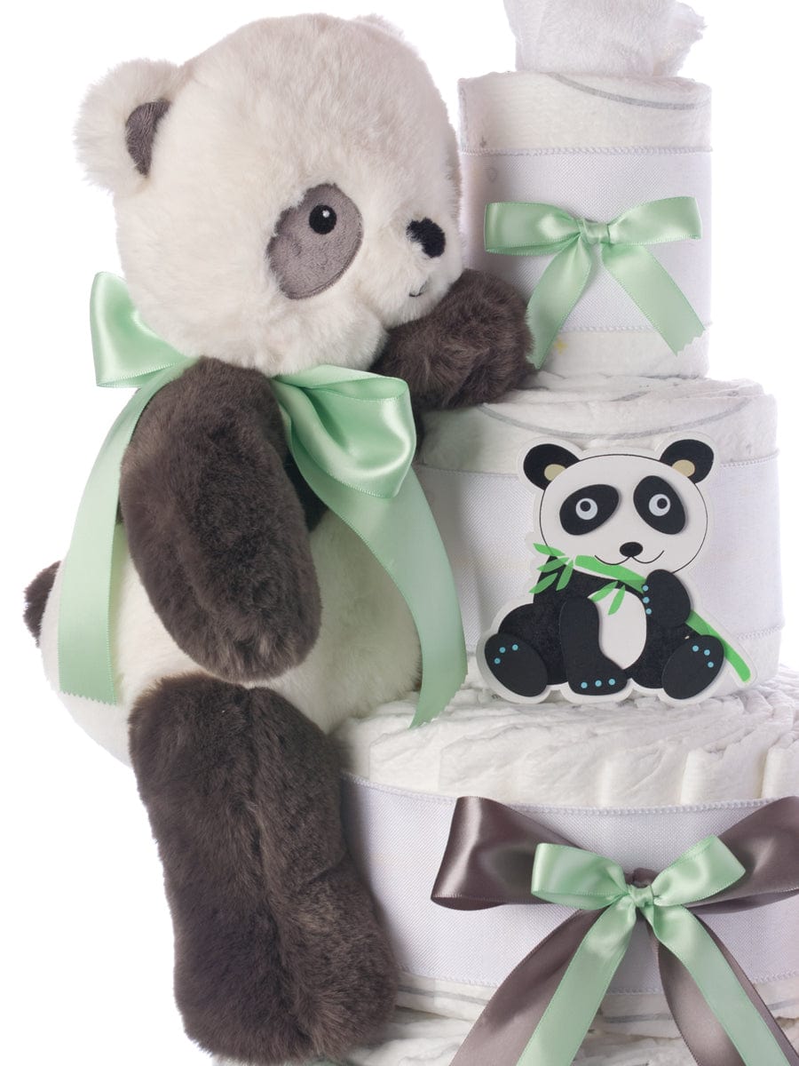 Lil' Baby Cakes Panda 4 Tier Diaper Cake