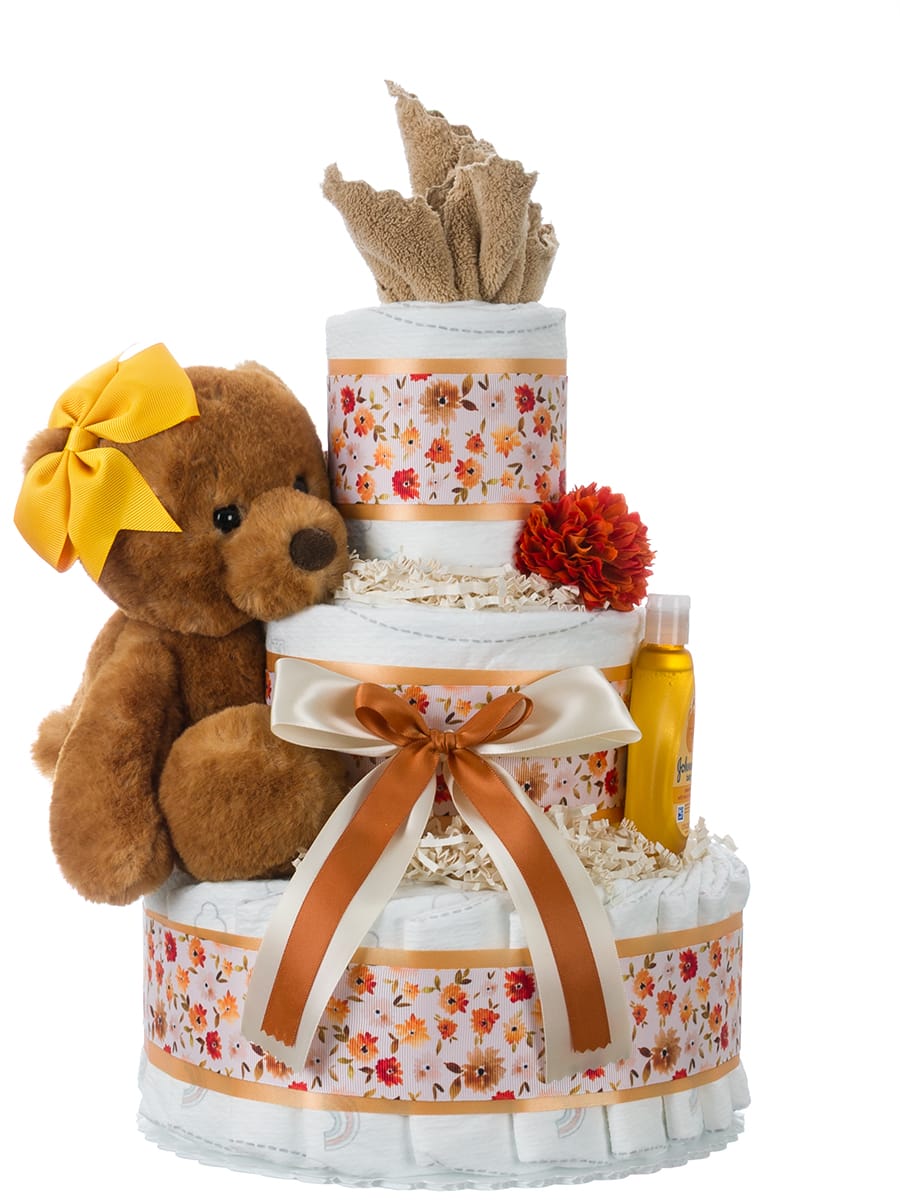 Lil' Baby Cakes Autumn is Coming Baby Diaper Cake