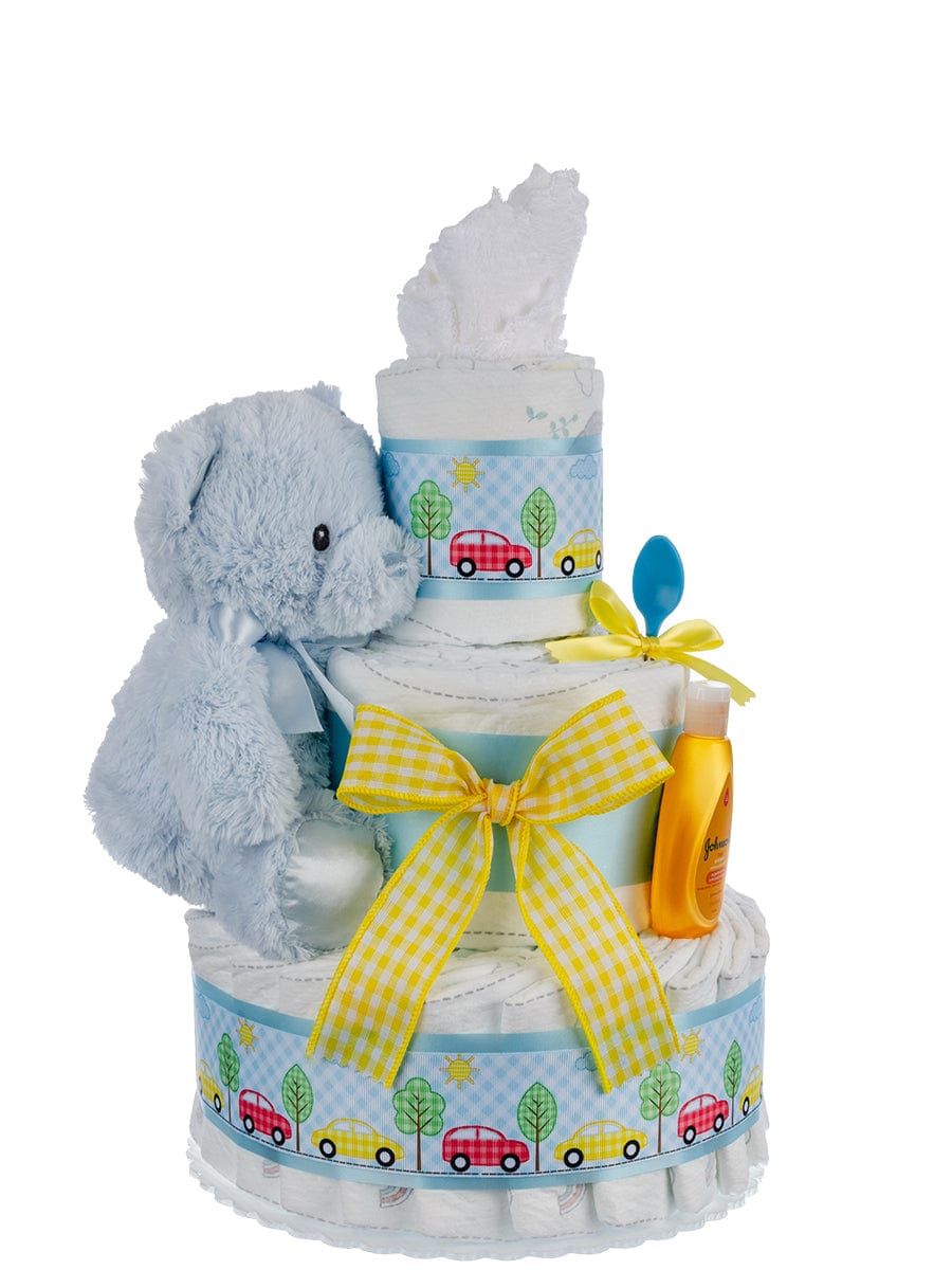 Lil' Baby Cakes Car Fun 3 Tier Diaper Cake