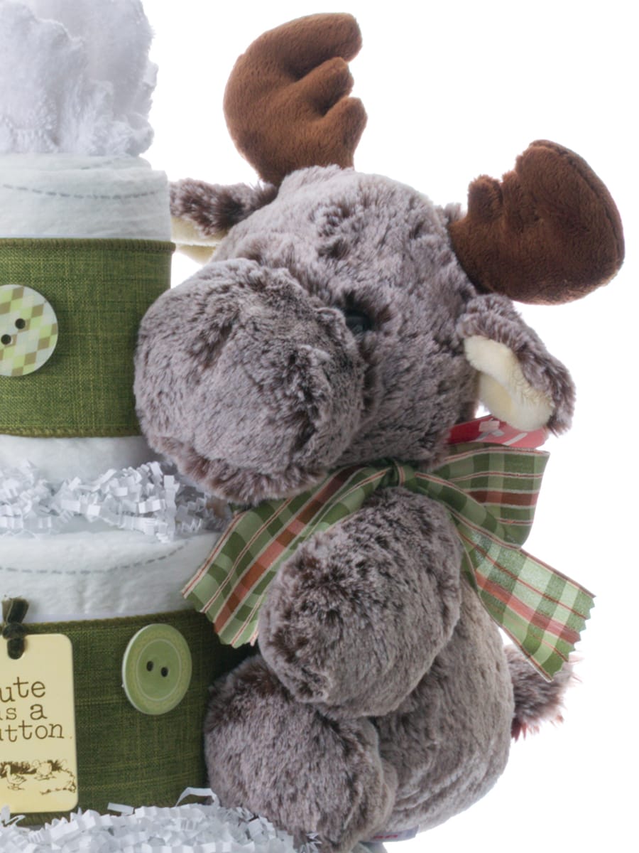 Lil' Baby Cakes Cute as a Button 3 Tier Diaper Cake