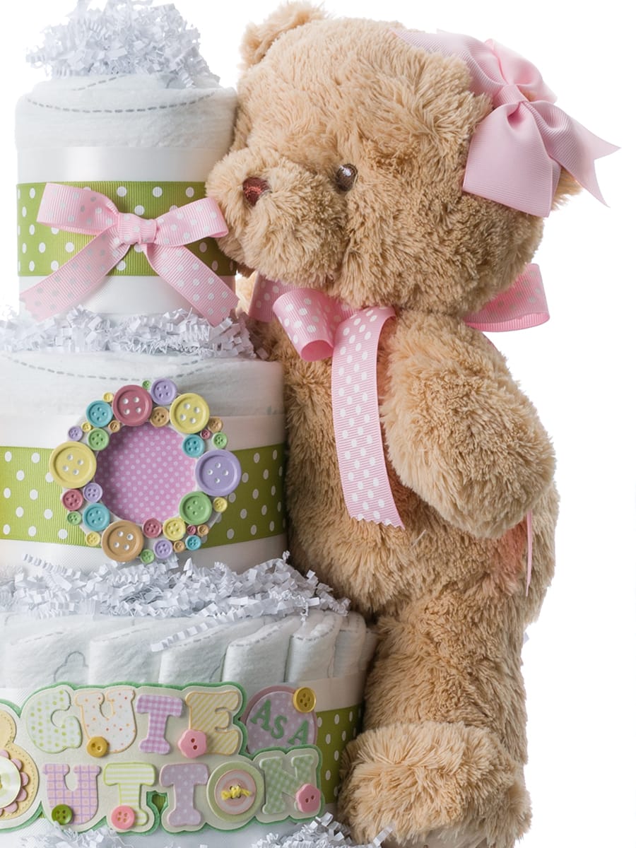 Lil' Baby Cakes Cute as a Button 4 tier  Lil' Baby Cake