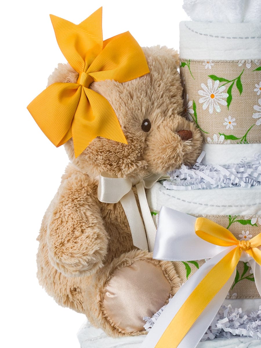 Lil' Baby Cakes Daisy 3 Tier Diaper Cake