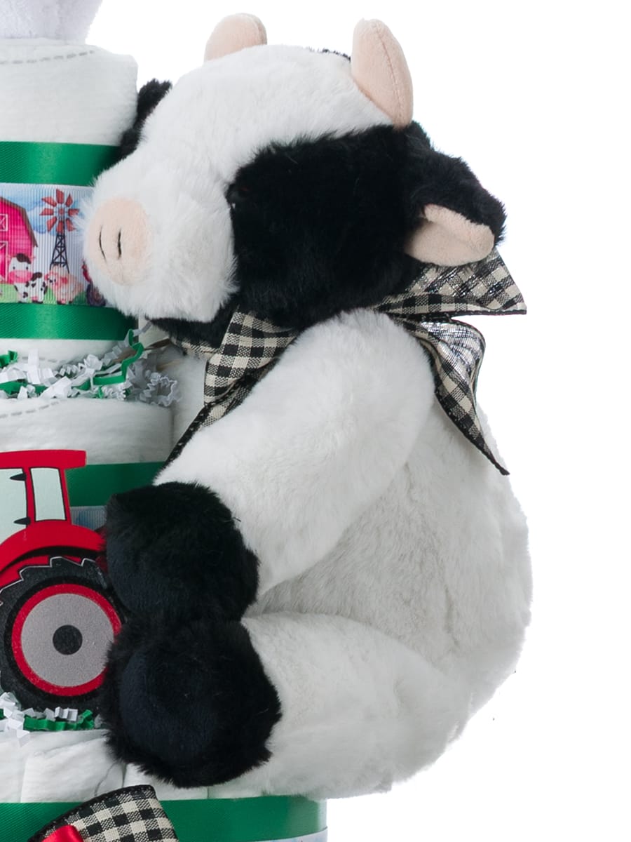 Lil' Baby Cakes Lil Barnyard Farm Theme 4 Tier Diaper Cake