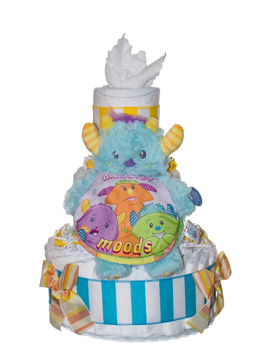 lil monsters diapers Lil' Monster Moods Softbook Baby Diaper Cake