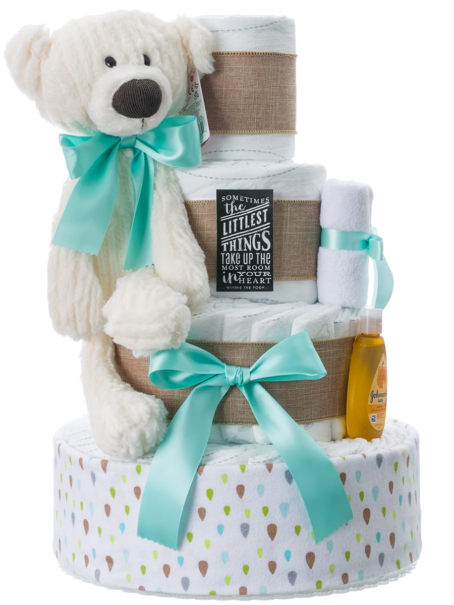 Lil' Baby Cakes Littlest Thing 4 Tier Diaper Cake