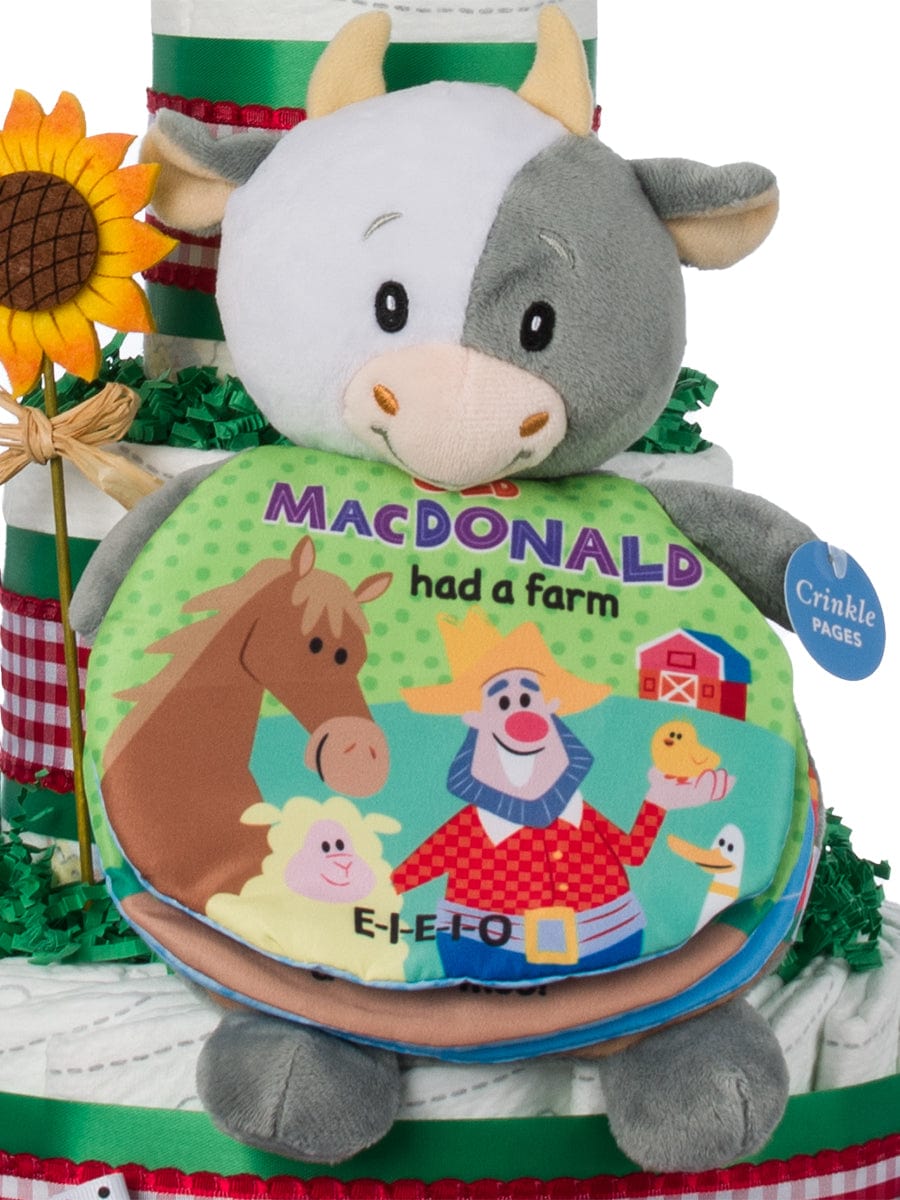 Lil' Baby Cakes Old MacDonald Had a Farm Baby Diaper Cake