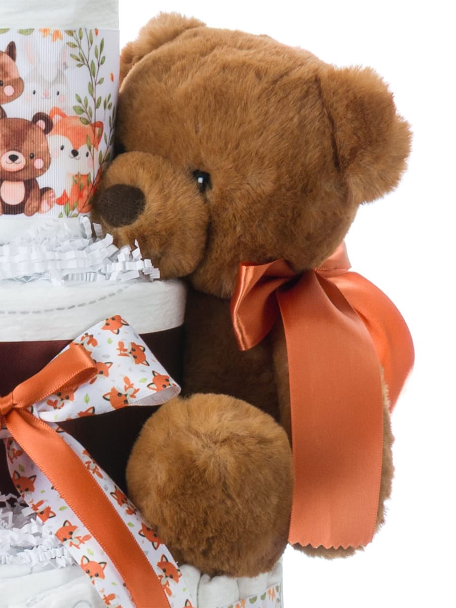 Lil' Baby Cakes Woodland Themed Baby Diaper Cake