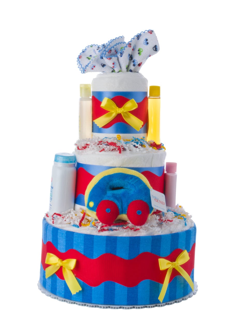 Lil&#39; Baby Cakes Away We Go Diaper Cake for Boys