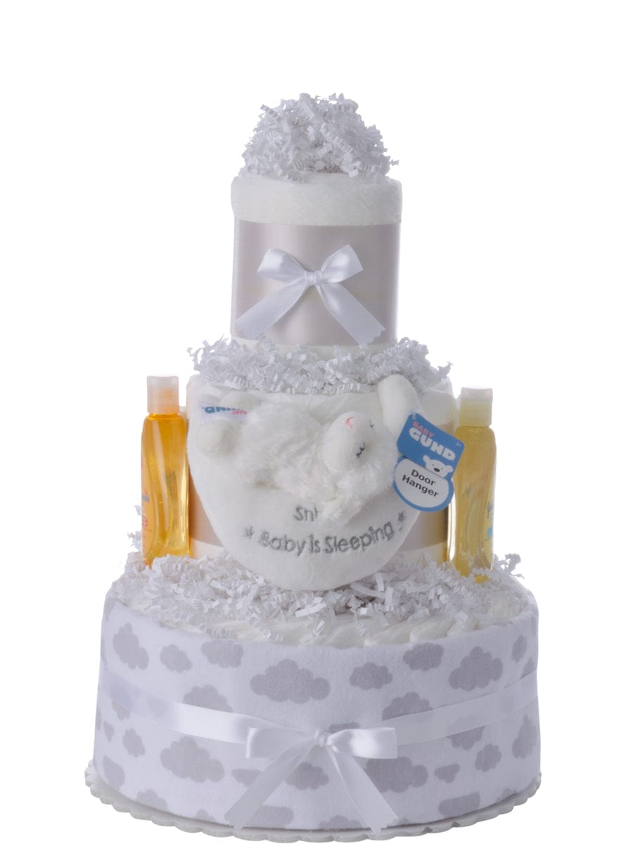 Lil' Baby Cakes Baby is Sleeping Neutral Diaper Cake