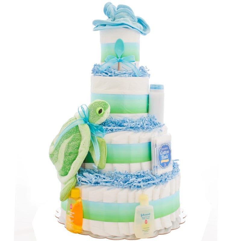 Lil' Baby Cakes Blue Glitter Turtle