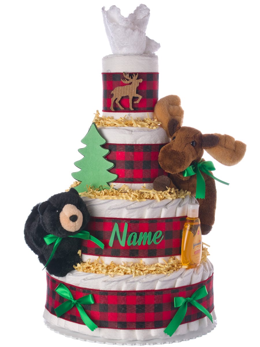 Lil' Baby Cakes Forest Friends 4 Tier Diaper Cake