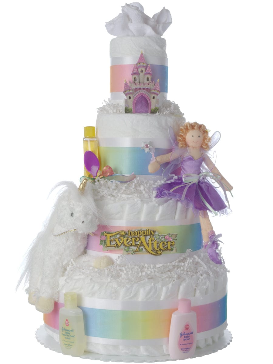 Lil&#39; Baby Cakes Happily Ever After Baby Diaper Cake