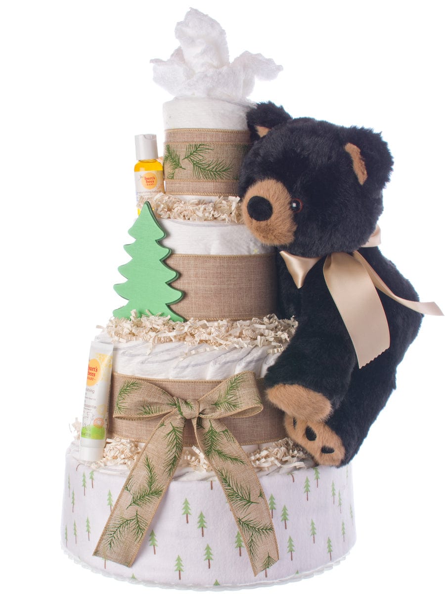 Lil&#39; Baby Cakes Honey Bear Neutral Diaper Cake