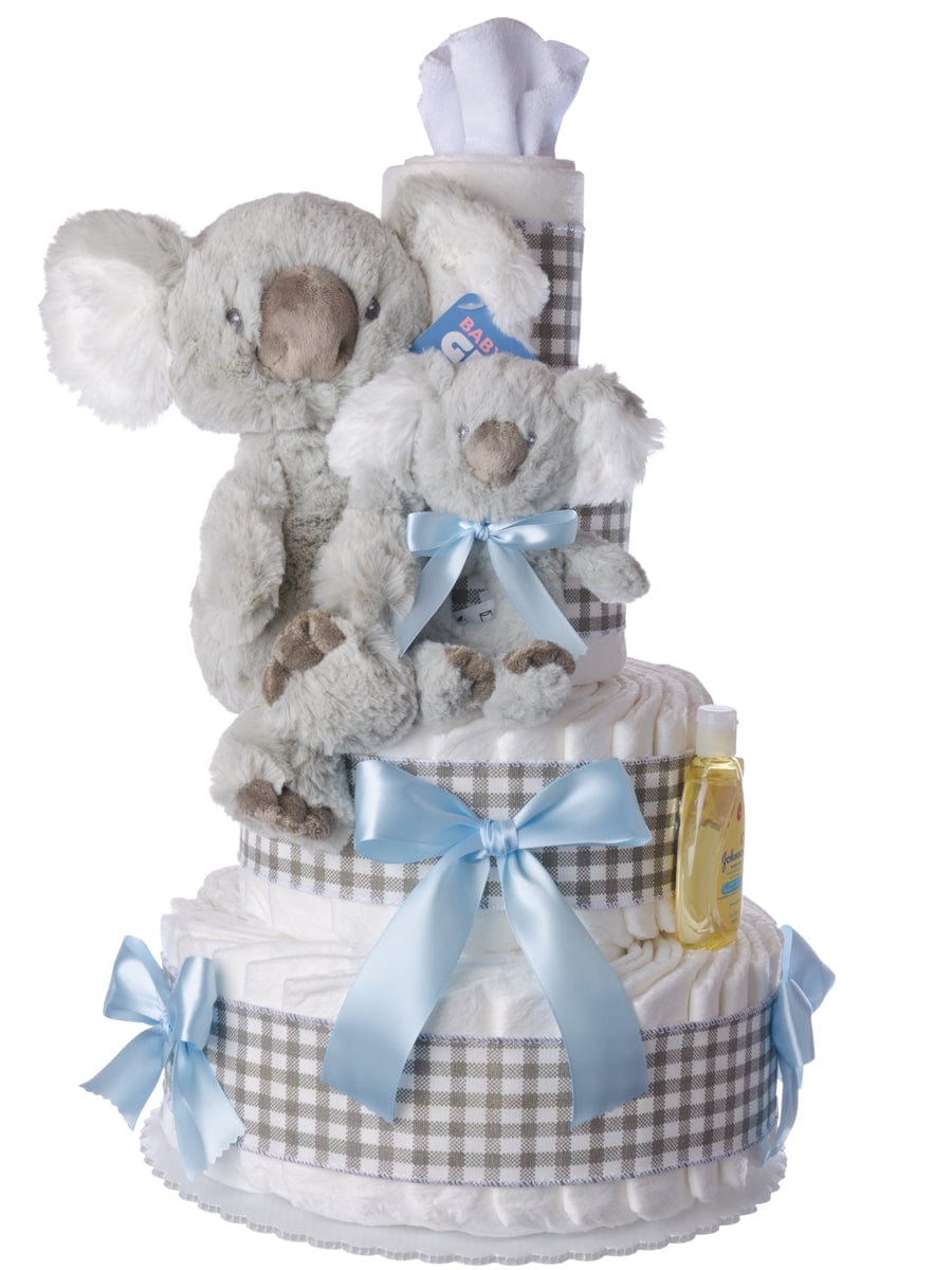 Lil' Baby Cakes Koala Bear for Boys Diaper Cake