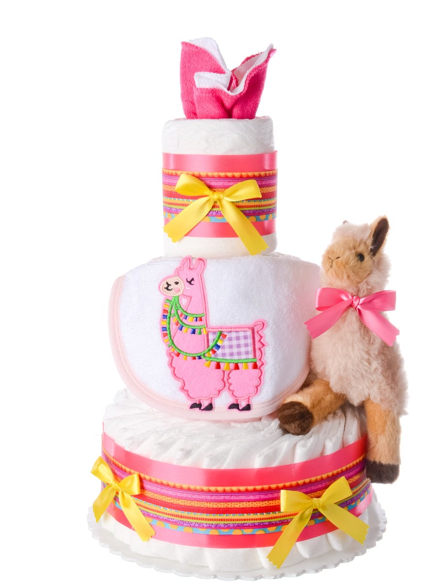 Lil' Baby Cakes Lena the Llama Diaper Cake