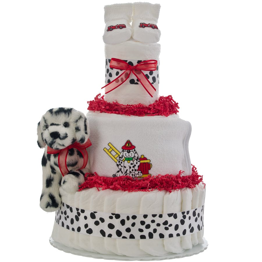 Lil' Baby Cakes Lil Firefighter 3 Tier Diaper Cake