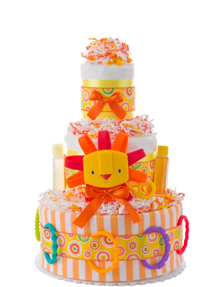 Lil' Baby Cakes Lil' Lion 3 Tier Diaper Cake
