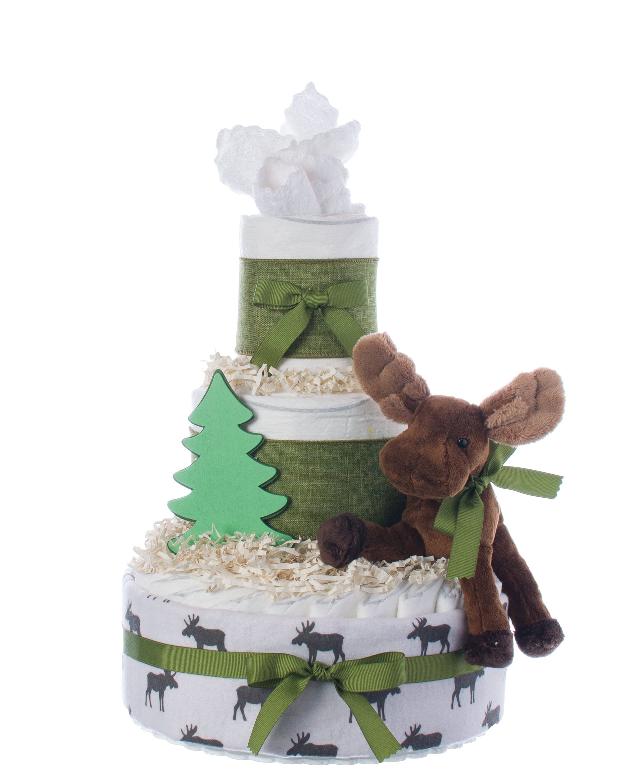 Lil' Baby Cakes Lil' Moose 3 Tier Diaper Cake for Boys
