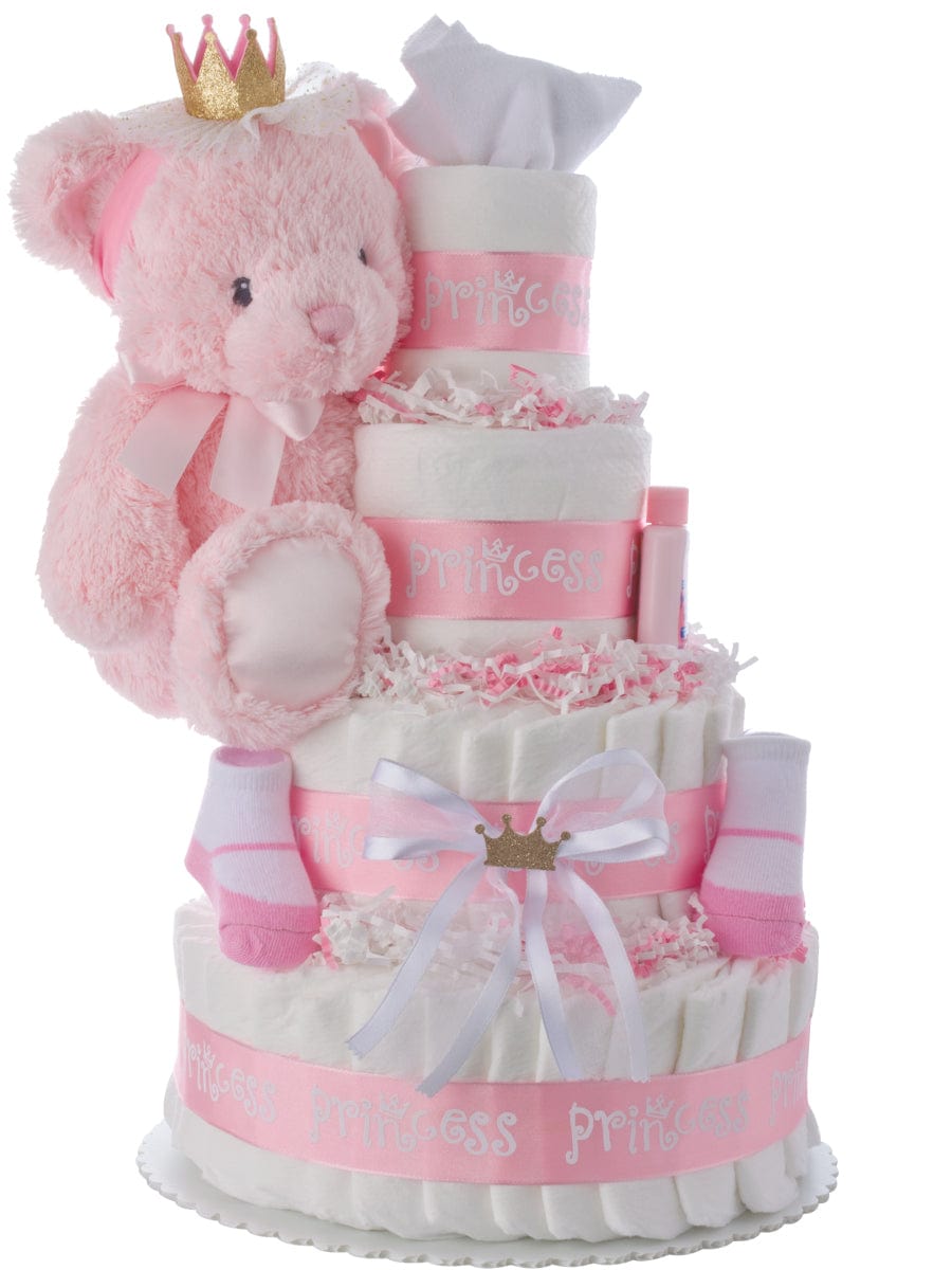Lil&#39; Baby Cakes Lil Princess 4 Tier Diaper Cake