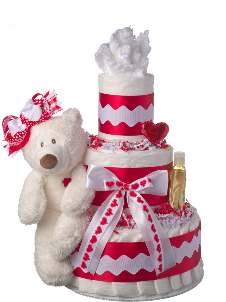 Lil&#39; Baby Cakes Love is in the Air Diaper Cake