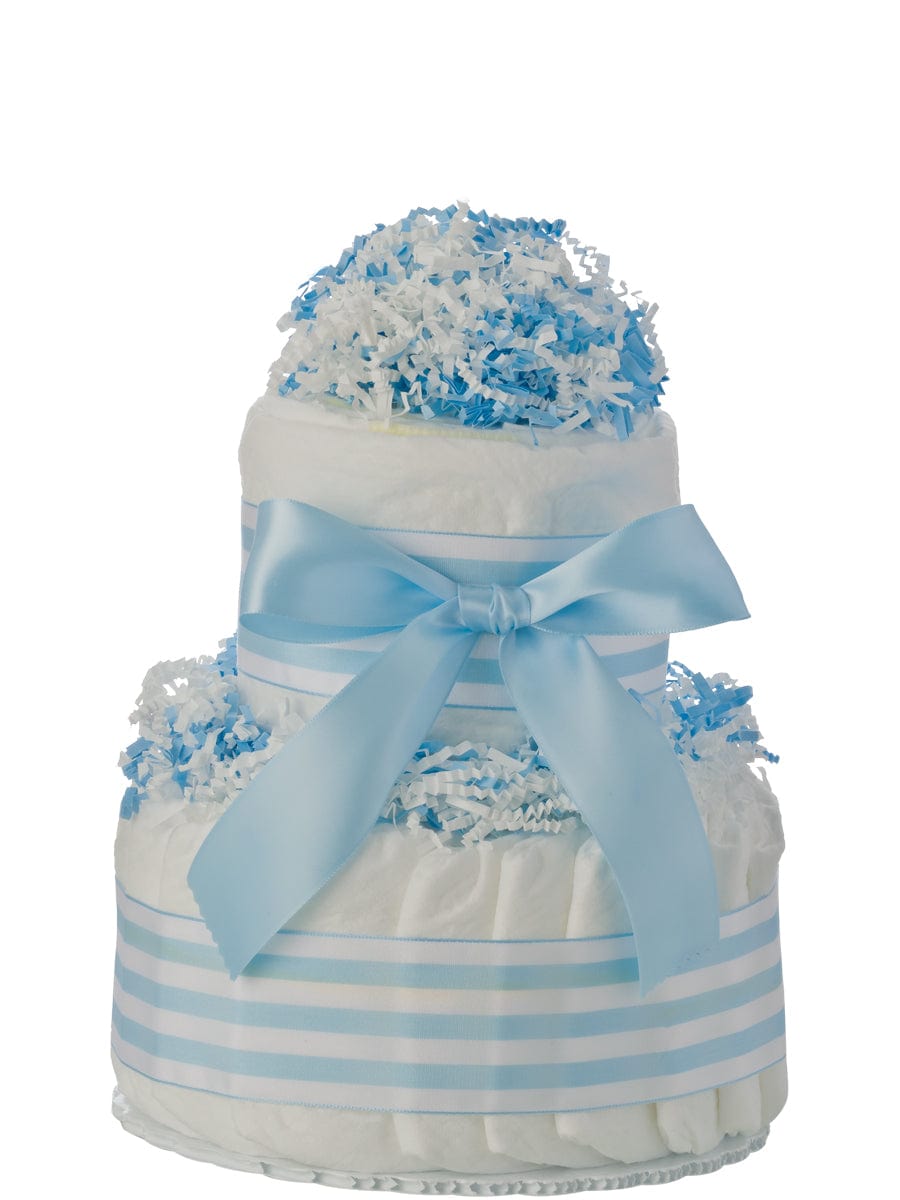 Lil&#39; Baby Cakes Mini Tickled Blue Diaper Cake