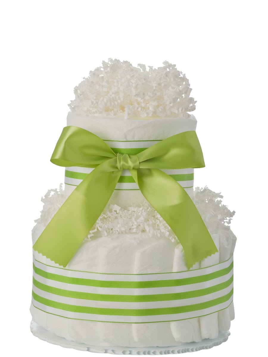 Lil&#39; Baby Cakes Mini Tickled Green Diaper Cake