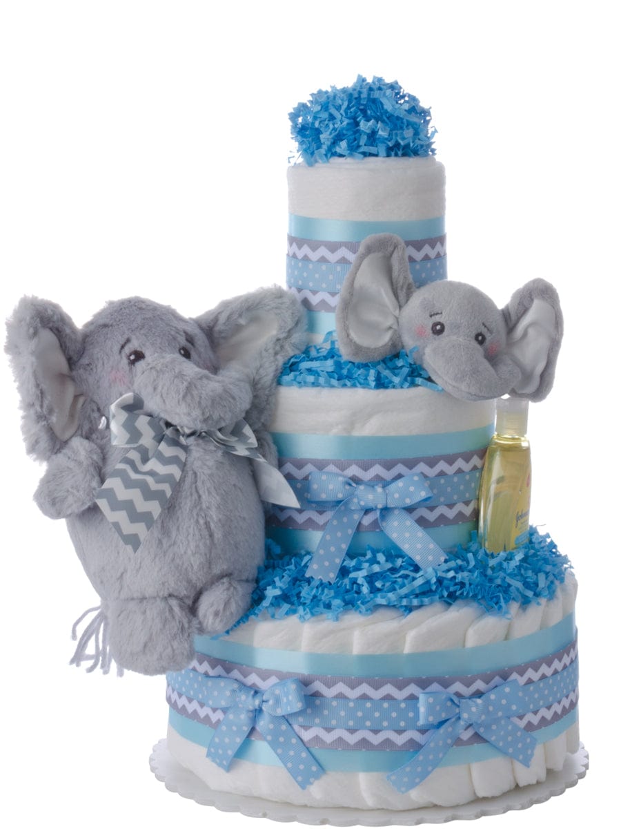 Lil' Baby Cakes My Elephant Friend Diaper Cake