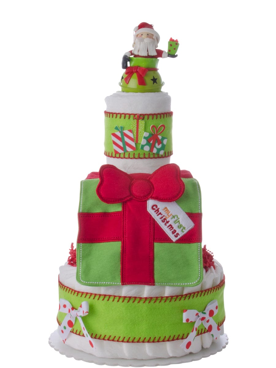 Lil' Baby Cakes My First Christmas 3 Tier Diaper Cake