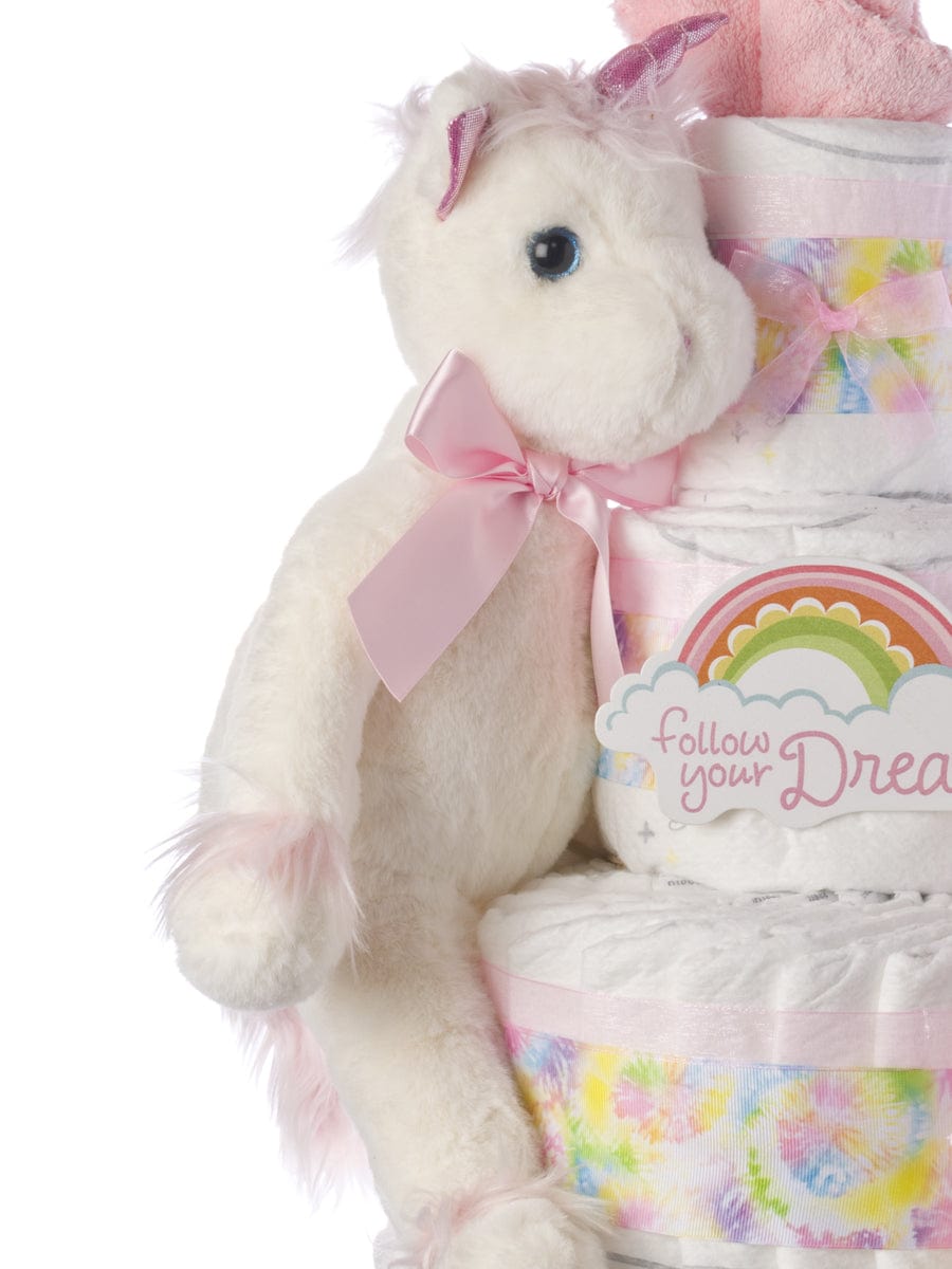 Lil&#39; Baby Cakes My Lil&#39; Unicorn Diaper Cake for Girls