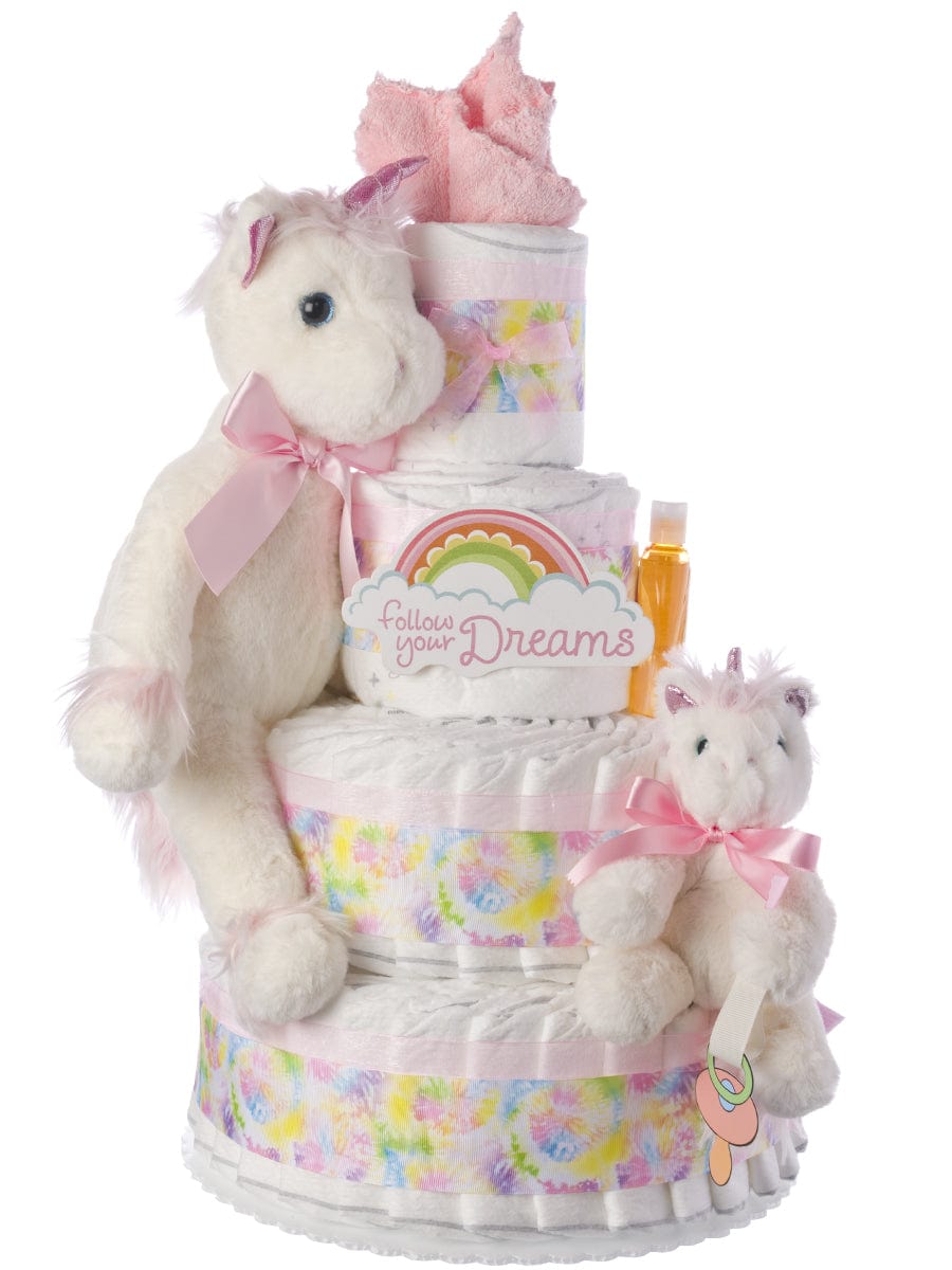 Lil' Baby Cakes My Lil' Unicorn Diaper Cake for Girls
