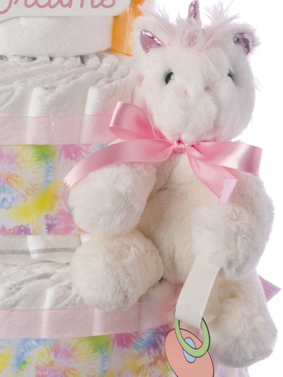 Lil&#39; Baby Cakes My Lil&#39; Unicorn Diaper Cake for Girls