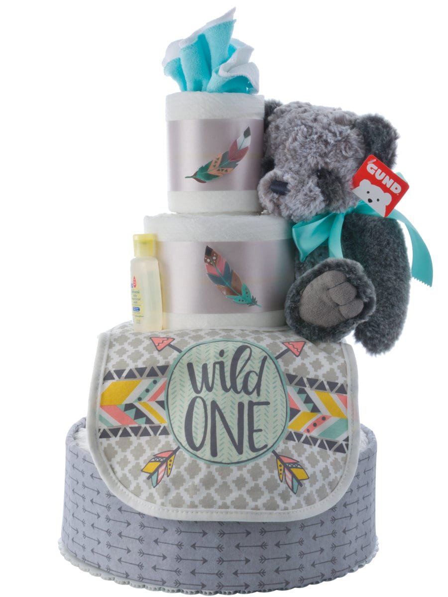 Lil' Baby Cakes My Lil' Wild One Diaper Cake