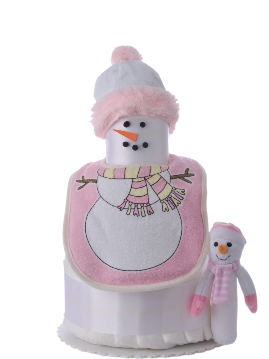 Lil' Baby Cakes My Snowgirl 3 Tier Baby Diaper Cake