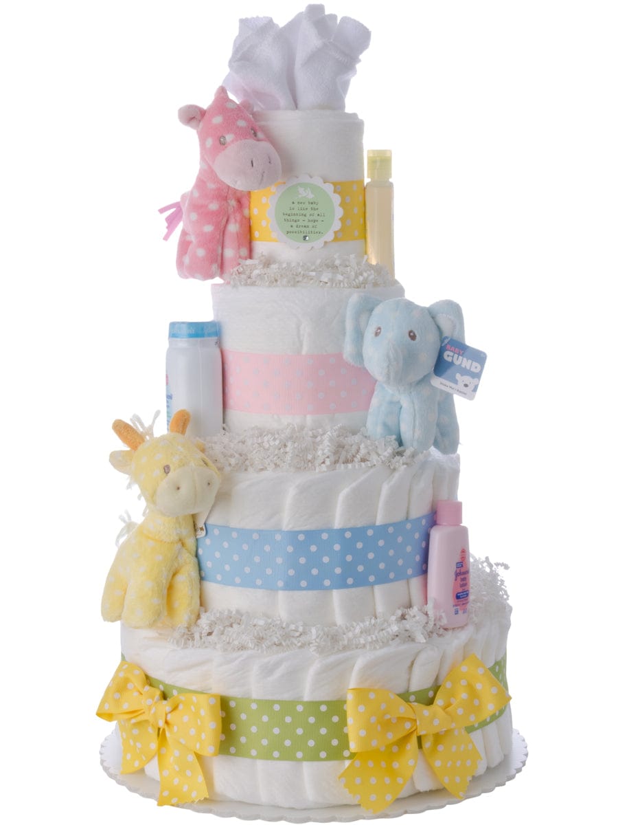 Lil' Baby Cakes Nursery Friends Baby Diaper Cake