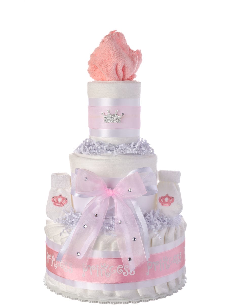 Lil' Baby Cakes Our Lil' Princess 3 Tier Diaper Cake