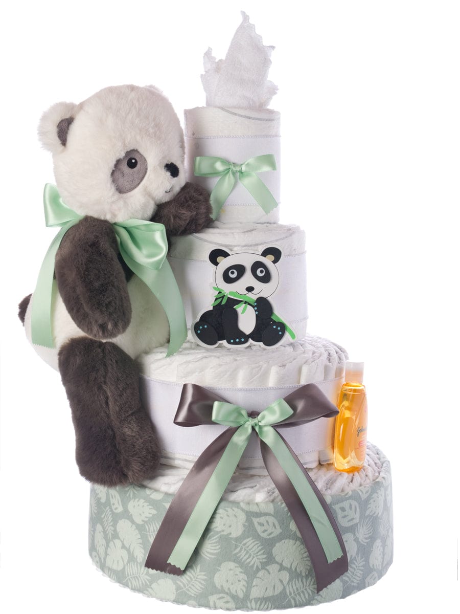 Lil' Baby Cakes Panda 4 Tier Diaper Cake