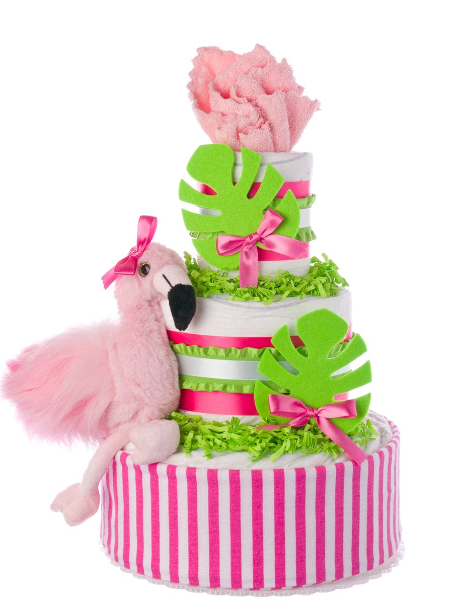 Lil&#39; Baby Cakes Pink Flamingo Pampers Cake for Girls