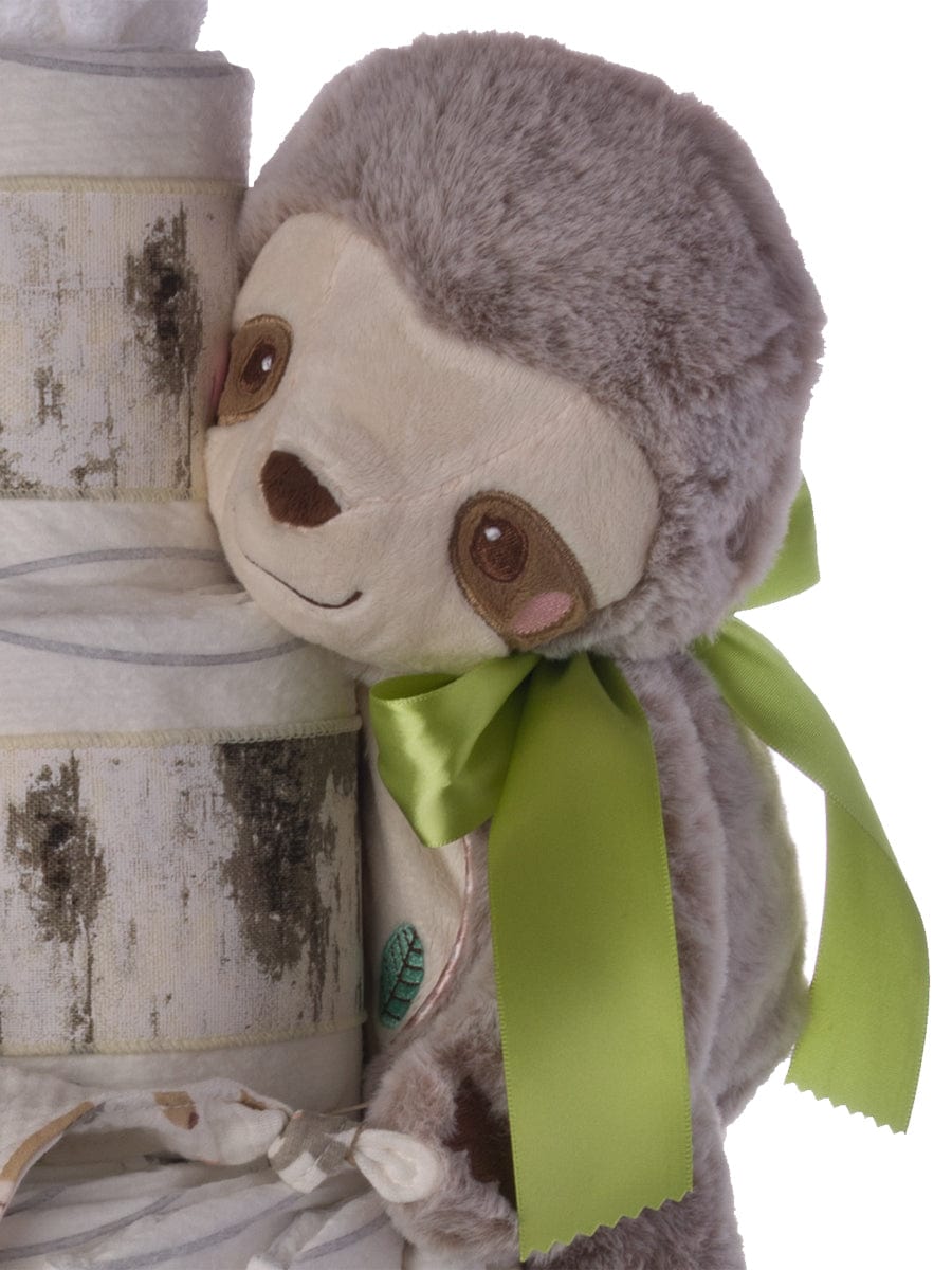 Lil&#39; Baby Cakes Sammy the Sloth Neutral Diaper Cake
