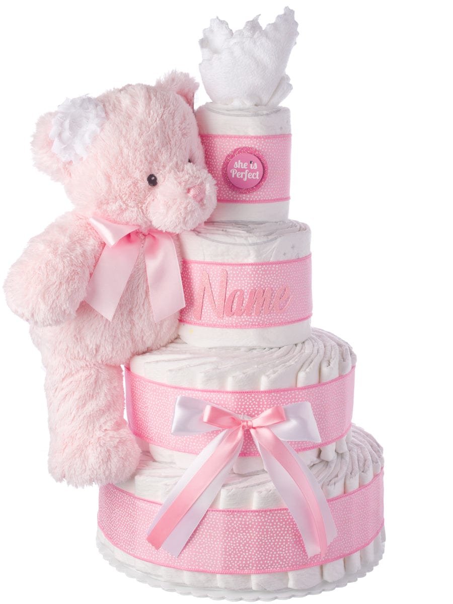 Lil&#39; Baby Cakes She is Perfect Baby Diaper Cake