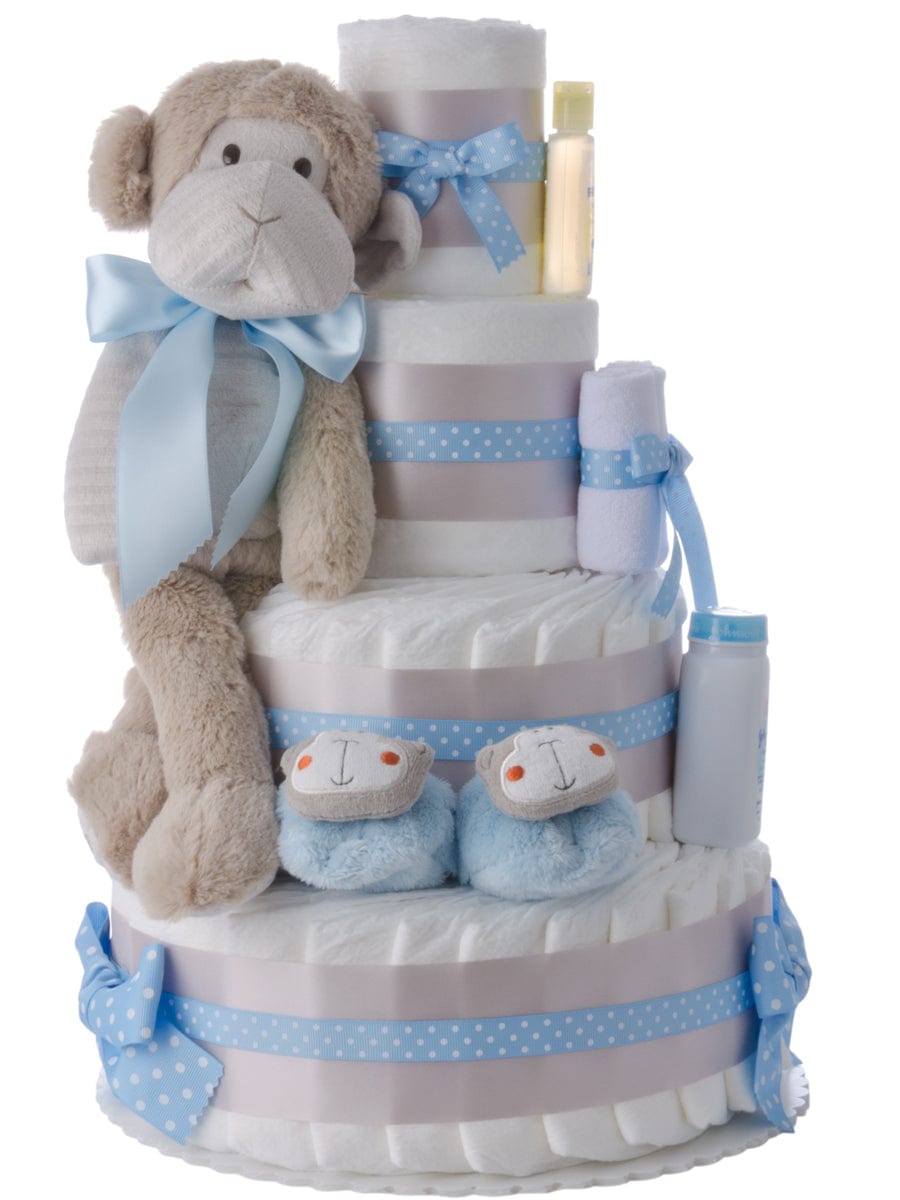 Lil' Baby Cakes Silly Monkey Baby Diaper Cake
