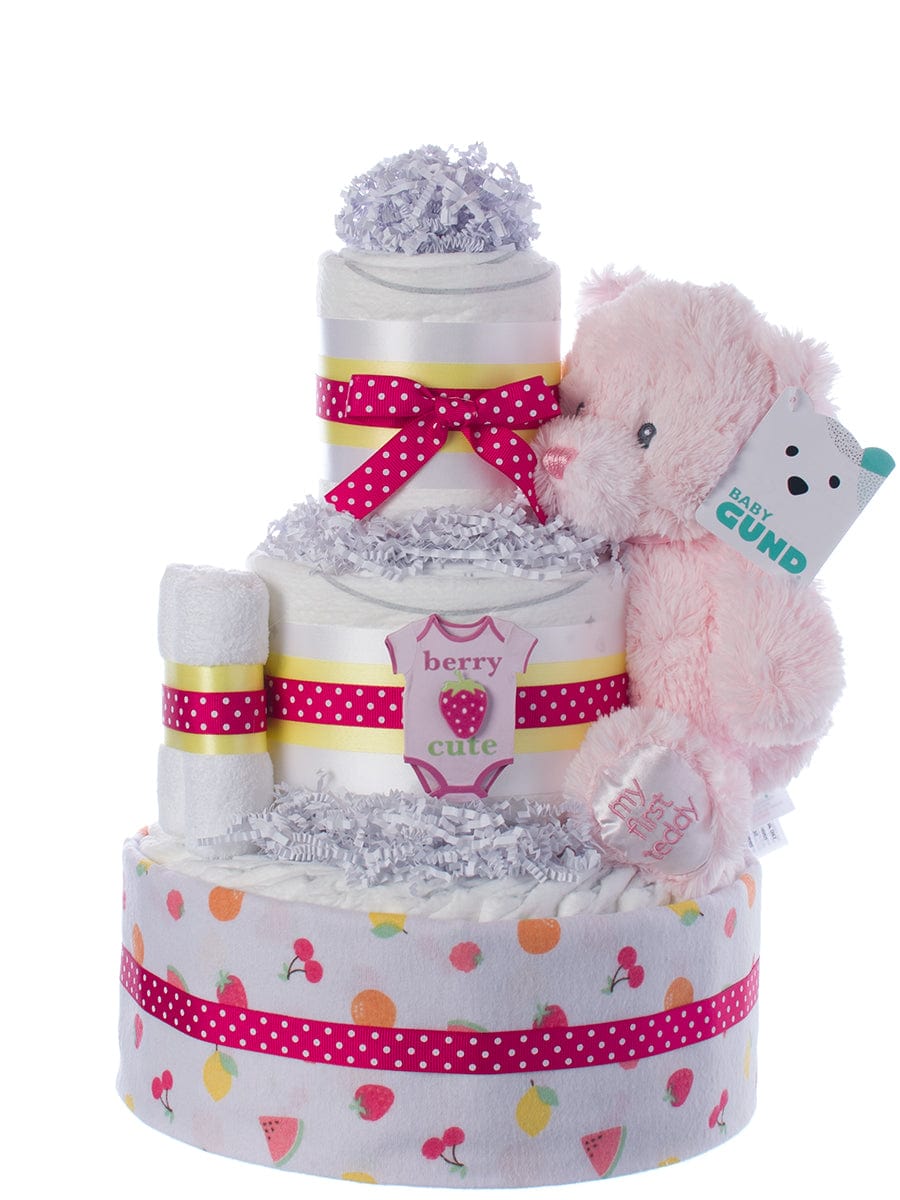Lil' Baby Cakes So Berry Cute Diaper Cake for Girls